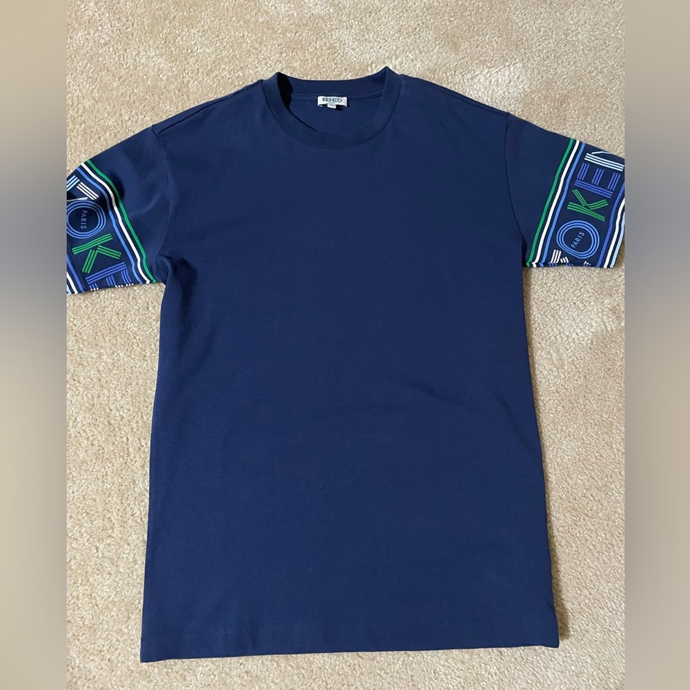Kenzo blue logo tshirt - xs